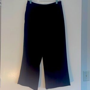 Black Wide Leg Cropped Pant